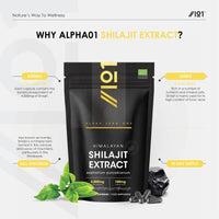 ALPHA01 Shilajit Extract 4000mg - High Strength 60% Fulvic Acid (120mg) - Himilayan Shilajit Resin - 90 Vegan Capsules (3 Months Supply) by Alpha01