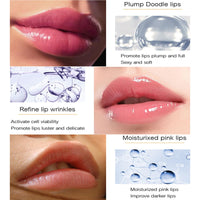 GEEWHILE Lip Plumper Lip Plumper Extreme, Instant Volumizing Plumping Lip Gloss Moisturizing Plumping Lip Oil for Fuller, Hydrating & Reduce Fine Lines Lip Care Serum, Lips Enhancer for Fullness, Plumping Lips