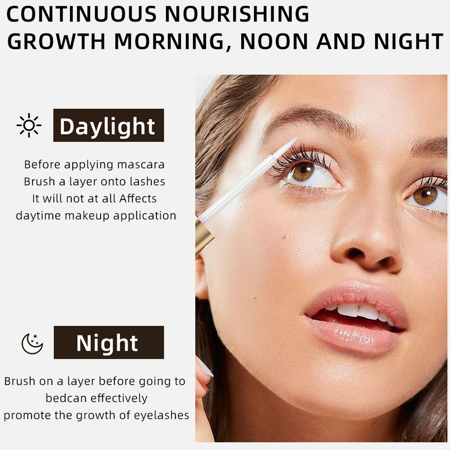 GEEWHILE Eyelash Serum for Growth, Eyelash Growth Serum Lash Serum Growth Rapid Lash, Lash Growth Serum, Eyebrow Growth Serum Eyelash and Eyebrow Growth Serum for Longer, Fuller and Thicker Luscious Lashes