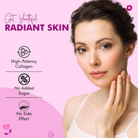 Vitaminnica Because your Health Matters Vitaminnica Vita Beauty Premium Bovine Collagen Powder (Type I & III) with Hyaluronic Acid, Glutathione, Vitamin C, Biotin & Vitamin E | for Glowing Skin & Anti-ageing | 30 Servings | Berries Flavour