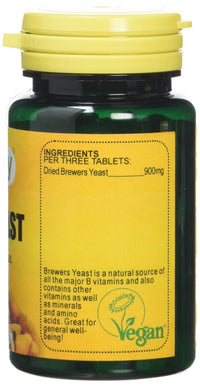 Veganicity Brewers Yeast Energy and General Well Being 300mg Supplement 200 Tablets Pack of 2