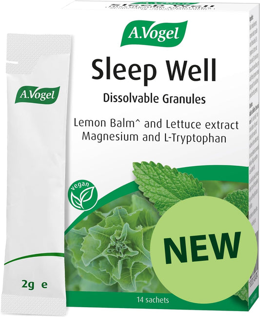 A.Vogel Sleep Well Dissolvable Granules | Sleep Supplement | Pour Directly into Mouth | Natural Orange Flavour | Extracts of Lemon Balm & Lettuce & Magnesium