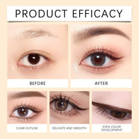 Xunzhi Eyeliner Pencil Waterproof,Plum Eyeliner Waterproof,Dark Brown Waterproo/f Eyel/iner Penci/l,24H Waterproo/f Eyeline/r Duo Sharpenable Eye Penci/l,Long-Lasting No Smudging Fading Smooth,Brown
