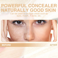 DOOCECIY Colour Changing Foundation, 4 In 1 Moisturizing Full Coverage Liquid Foundation, Moisturizing Anti-Aging