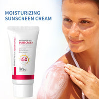 Niacinamide Sun Screen SPF 50,Soothing Sun Cream SPF 50,Anti-Ageing Sun Protection,Suncream Factor 50 for Face and Body,Hydrating Sun Lotion for Light&Smooth,Ultra Light UV Protetion,Waterproof