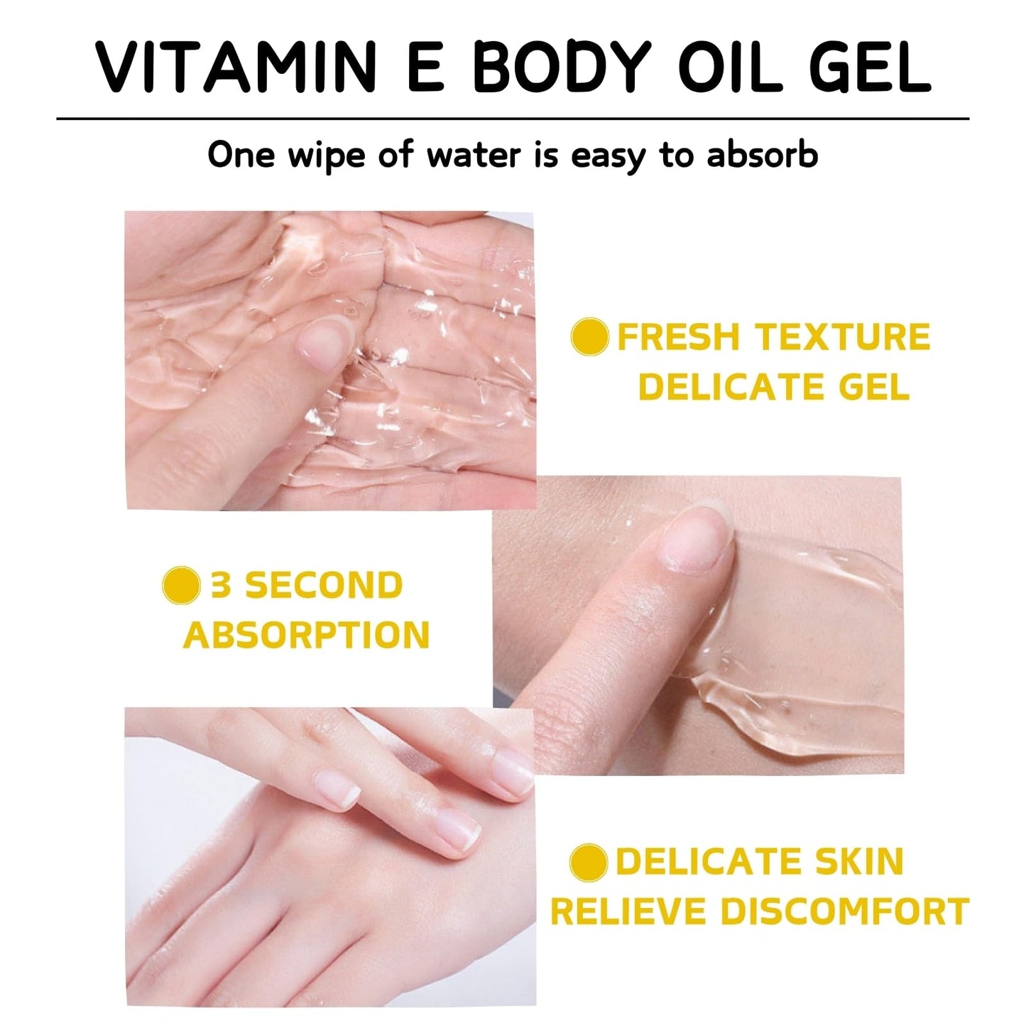 Essential Oils for Skin - Vitamin E Body Oil for Women - Body Skin Care for Anti-Aging,Brightening,Firming,Nourishing,Moisturizing - Face & Body Oil - Facial Oil Gel - Stretch Mark Oil