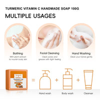 Lumiter Turmeric Skin Care Sets & Kits, Dark Spot Remover for Face Skincare Set, Eye Cream+Turmeric Oil+Face Cream+Turmeric Soap Bar+Mud Mask, Reduce Blemishes Acne, Pamper Sets for Women Gifts, 10pcs