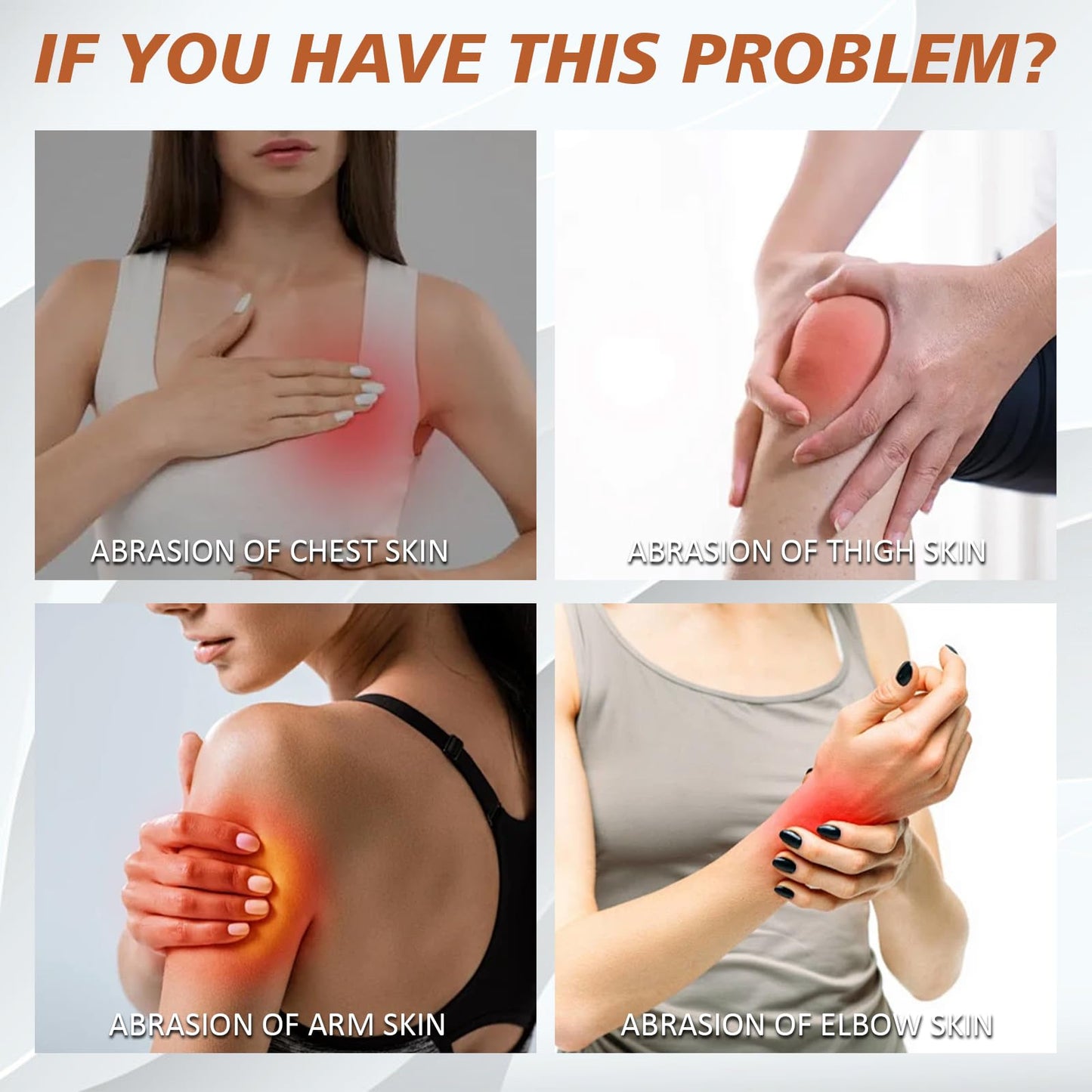 Nadiaen 2 Pack Anti Chafe Balm Chafing Cream, Body Glide, Anti Chafing Stick - Thigh Chafing Prevention Breathable & Sweat Resistant Chub Rub for Heat & Sport 40g