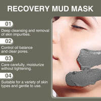 COWANIEE 100g Relief Recovery Mud Mask, Korean Mud Mask for Deep Cleansing