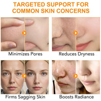 Kojic Acid Turmeric Collagen Mask, Overnight Face Mask for Glass Glow Skin-Elasticity, Soothing & Hydrating, Firming and Moisturizing, Anti Aging and Rejuvinating, Even Skin Tone, 4pcs