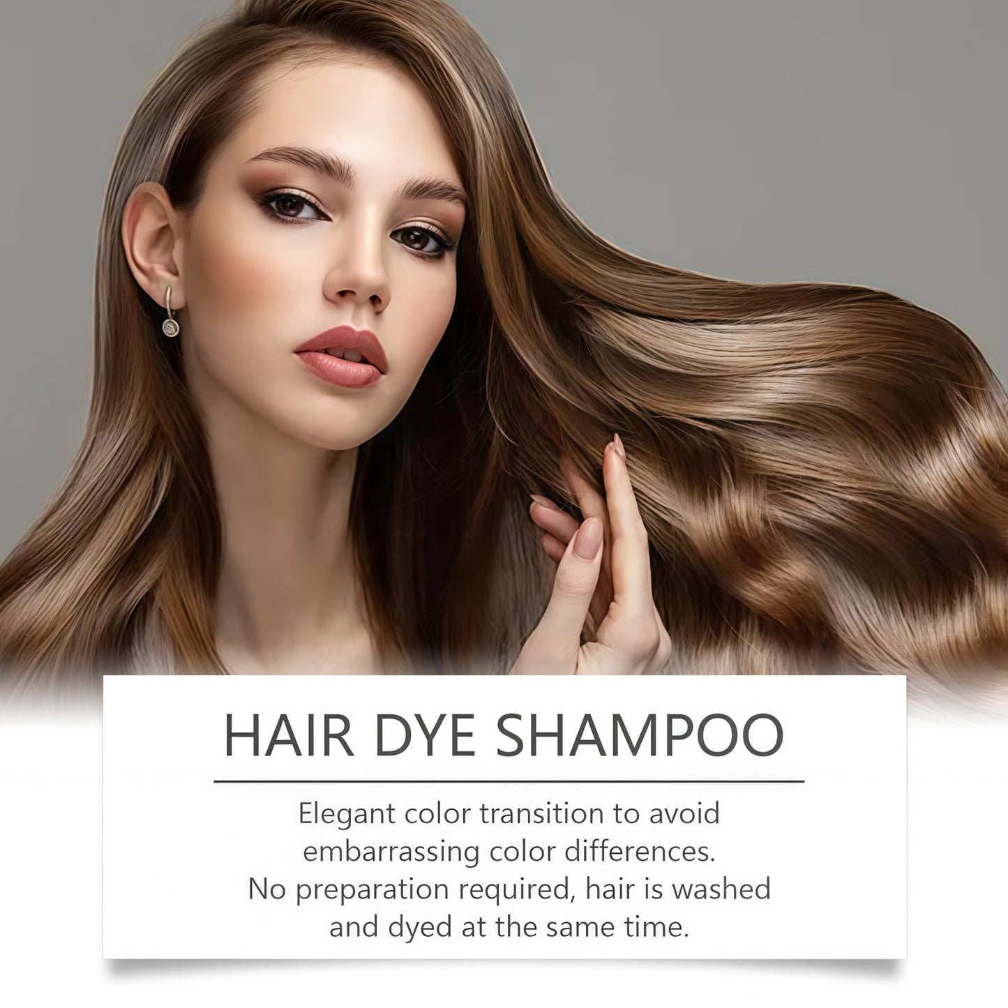 Fankayi Polar Hair Dye Shampoo,Colour Shampoos Care,Colouring Shampoos,Anti Grey Shampoo,Fast and Effective Dyeing,Cover Grey Hair,Persistent Color Locking,Deep Nutrition,Easy to Use,Save Time and Effort