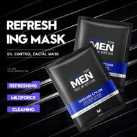 Fankayi 6PCS Mens Face Mask Set,Face Masks for Men,Skincare Gift Set for Men,Mens Facial Care Kit,Anti Aging Face Mask,Sheet Face Masks Multipack,Friendly to All Skin,Refreshing & Oil Control,Hydrating Sheet