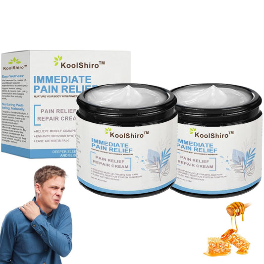 KoolShiro 2Pcs Magnesium Pa-in Relief Cream, Professional Joint Magnesium Cream for Relief, Natural Joint Gel Effective Relieffor Back, Neck, Hands, Knees