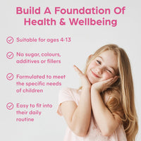 Kids Vitamins - Multivitamin for Kids with Calcium, Zinc, Iron, Vitamin C, B12, D3 and More - Packed with 14 Essential Nutrients Your Child Needs to Thrive - 60 Capsules - by Purolabs