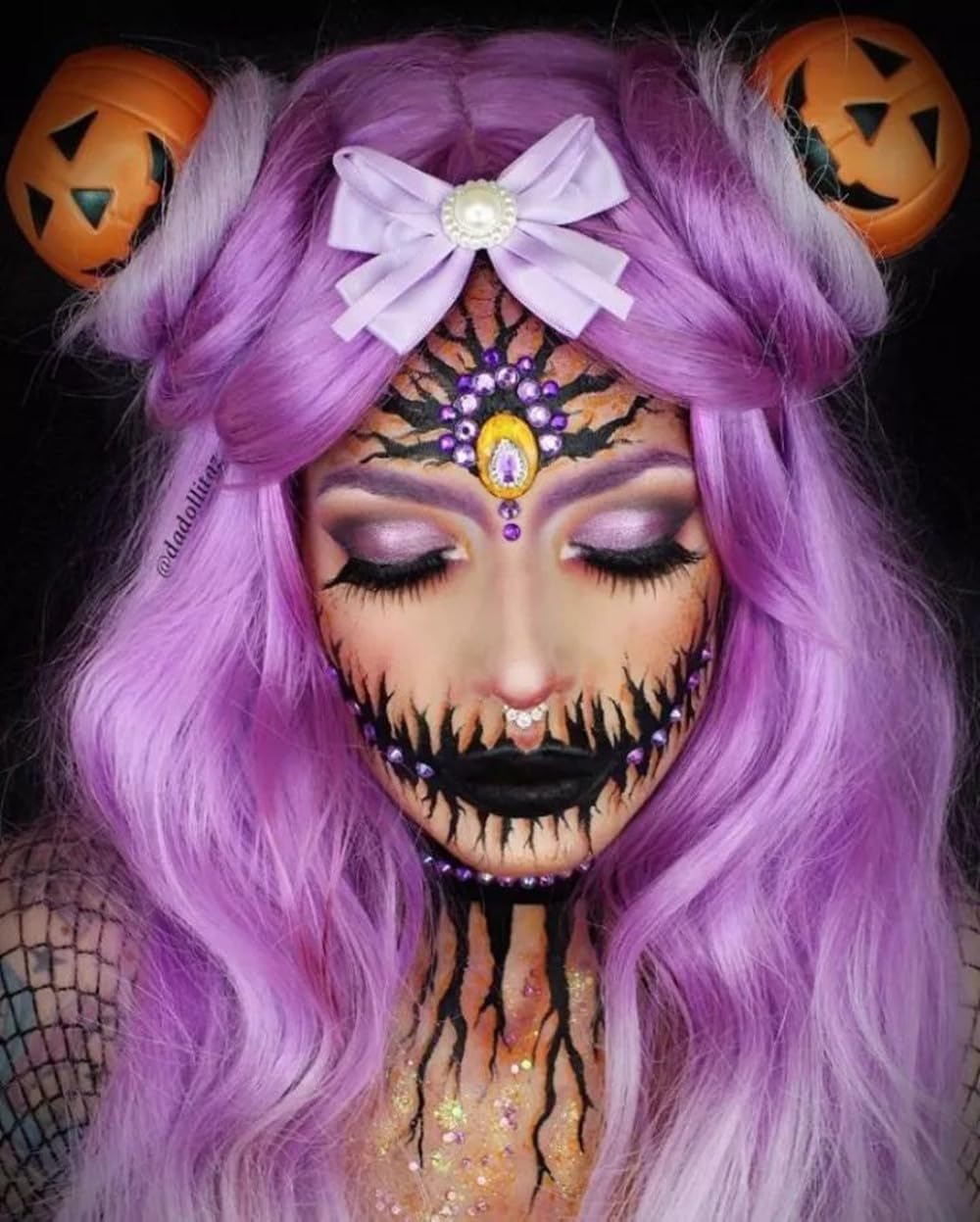 Go Ho Water Based Pastel Purple Face Paint Stick Washable (1.06 Oz),Non-toxic Cream Body Paint,Full-coverage Face Body Paint Makeup Stick for Theater Halloween SFX Cosplay