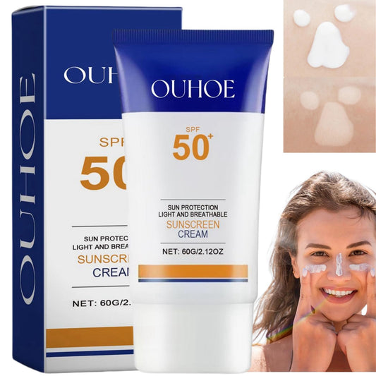 Sun Protection Light and Breathable Sunscreen Cream,Daily UV Defense Sunscreen,Sunscreen Spf 50 for Face,Face Sunscreen Moisturizer, Best Sunscreen for Face,Sun Protection Breathable Sunscreen Cream