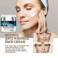 Oumun Retinol Collagen Cream for Face With 5% Hyaluronic Acid,Face Cream for Women,Retinol Face Cream With Collagen,Retinol Serum for Face,Anti-Aging Retinol Cream,Anti Wrinkle Face Cream,Night Moisturiser