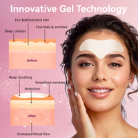 Naterido Forehead Patch Wrinkle Treatment 22 Pcs, Anti-Slip Design with Aloe, Collagen, Vitamin E, Overnight Face Lift for Sleep Lines Prevention