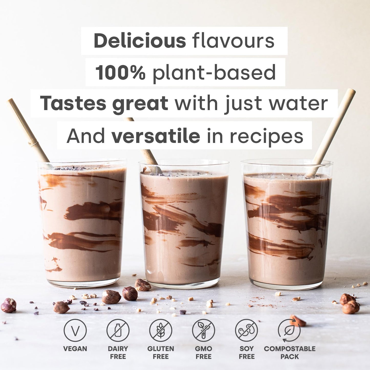 Form Performance Protein - Vegan Protein Powder - 30g of Plant Based Protein per Serving, with BCAAs and Digestive Enzymes. Perfect Post Workout. Tastes Great with Just Water!