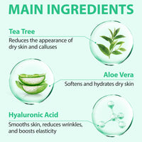 Generic 40% Urea Cream Plus 2% Salicylic Acid - Hyaluronic Acid,Tea Tree,and Aloe Vera Foot Cream Deep Moisturizes Urea Cream for Foot and Hand Maximum Strength - Callus Remover for Cracked Feet, Heels