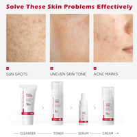 Angivlga Niacinamide Skincare Set Gifts For Women & Girls, Brightening Anti-Aging Skin Care Improve Dark Spot And Even Out Skin Tone - Korean Skin Care Pamper Gifts For Women