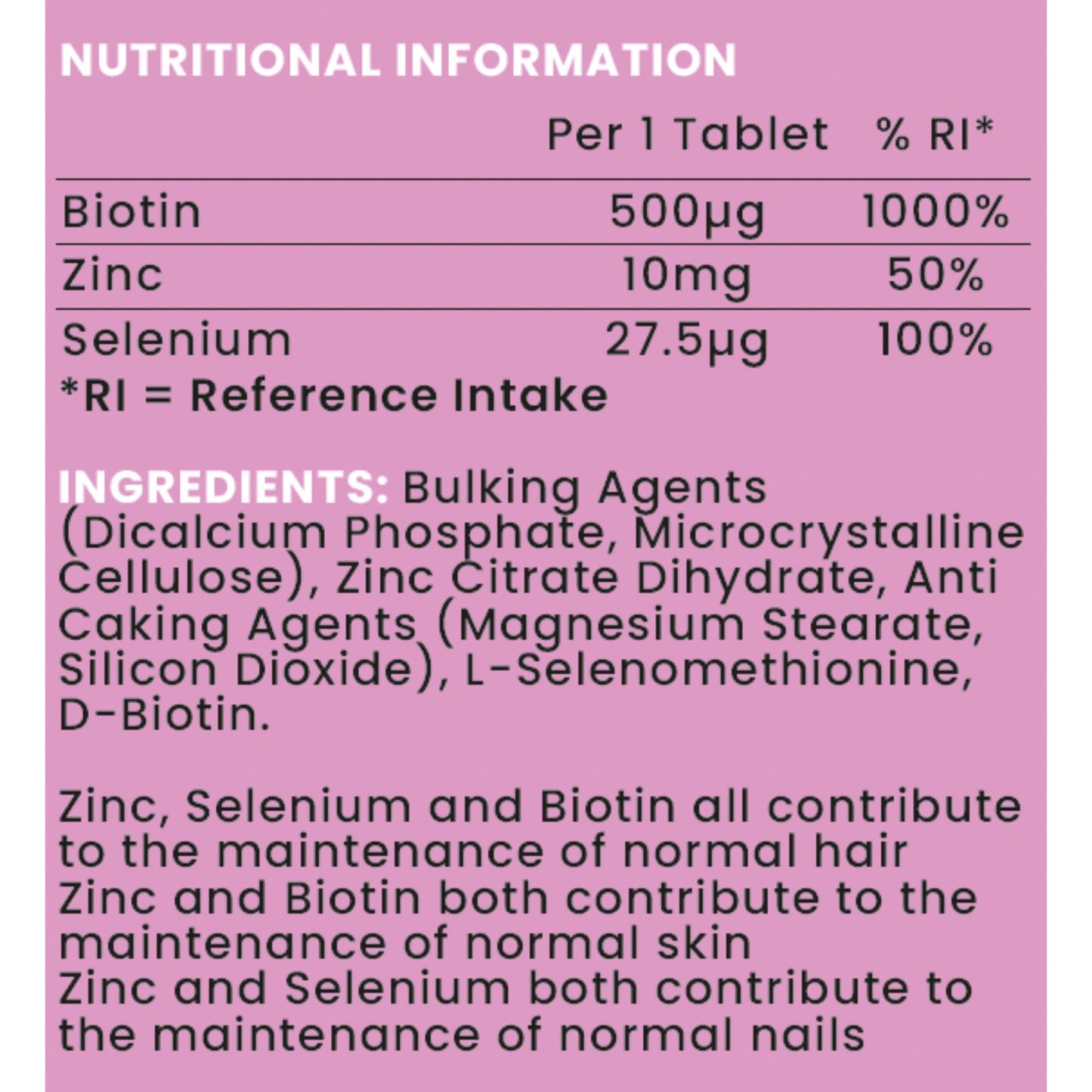 Your Good Health Co. Your Good Health Co – Biotin | Vegan | Biotin with Zinc & Selenium | Healthy Hair, Skin & Nails | Tablet | 30 Day Supply