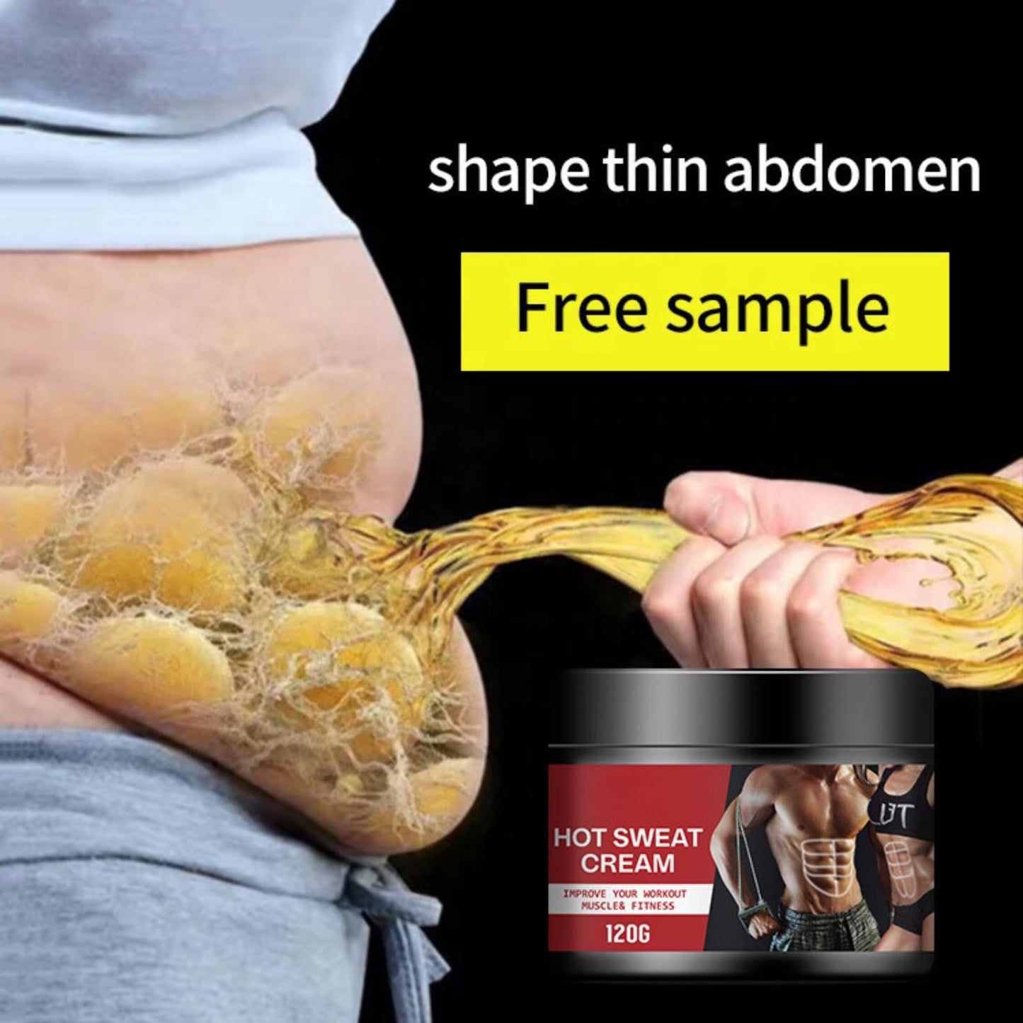 Premium Hot Cream Sweat Enhancer - Firming Body Lotion for Women and Men and Body Sculpting Cellulite Workout Cream - Ultra Moisturizing Invigorating Body Firming Cream with Natural Oils 120g