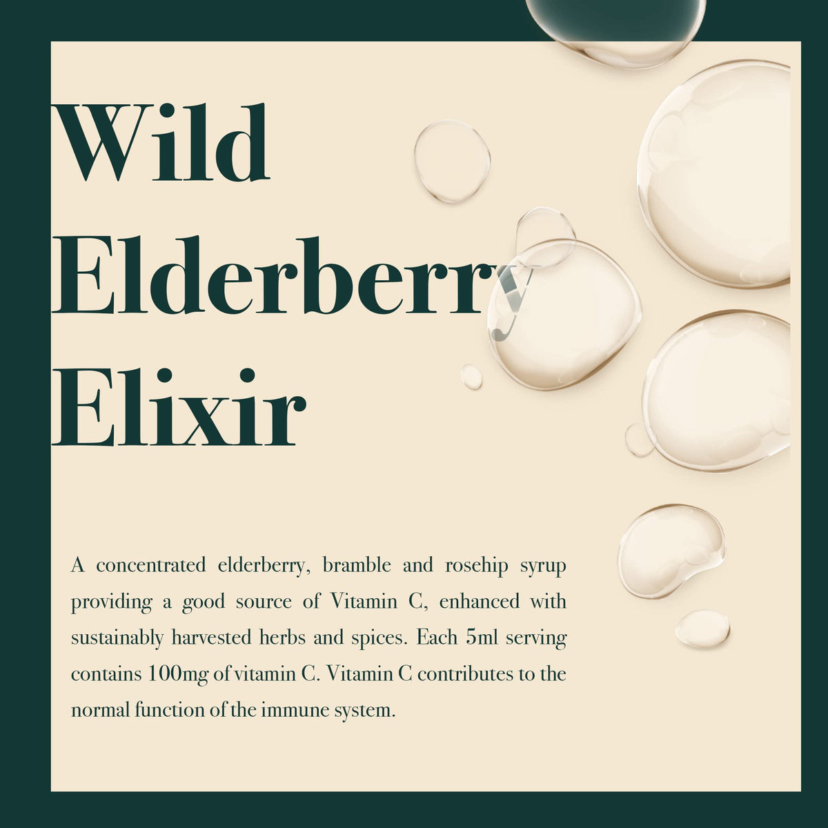 Napiers Wild Elderberry Vitamin C Elixir - Immune System Booster - Alcohol-Free - 150ML