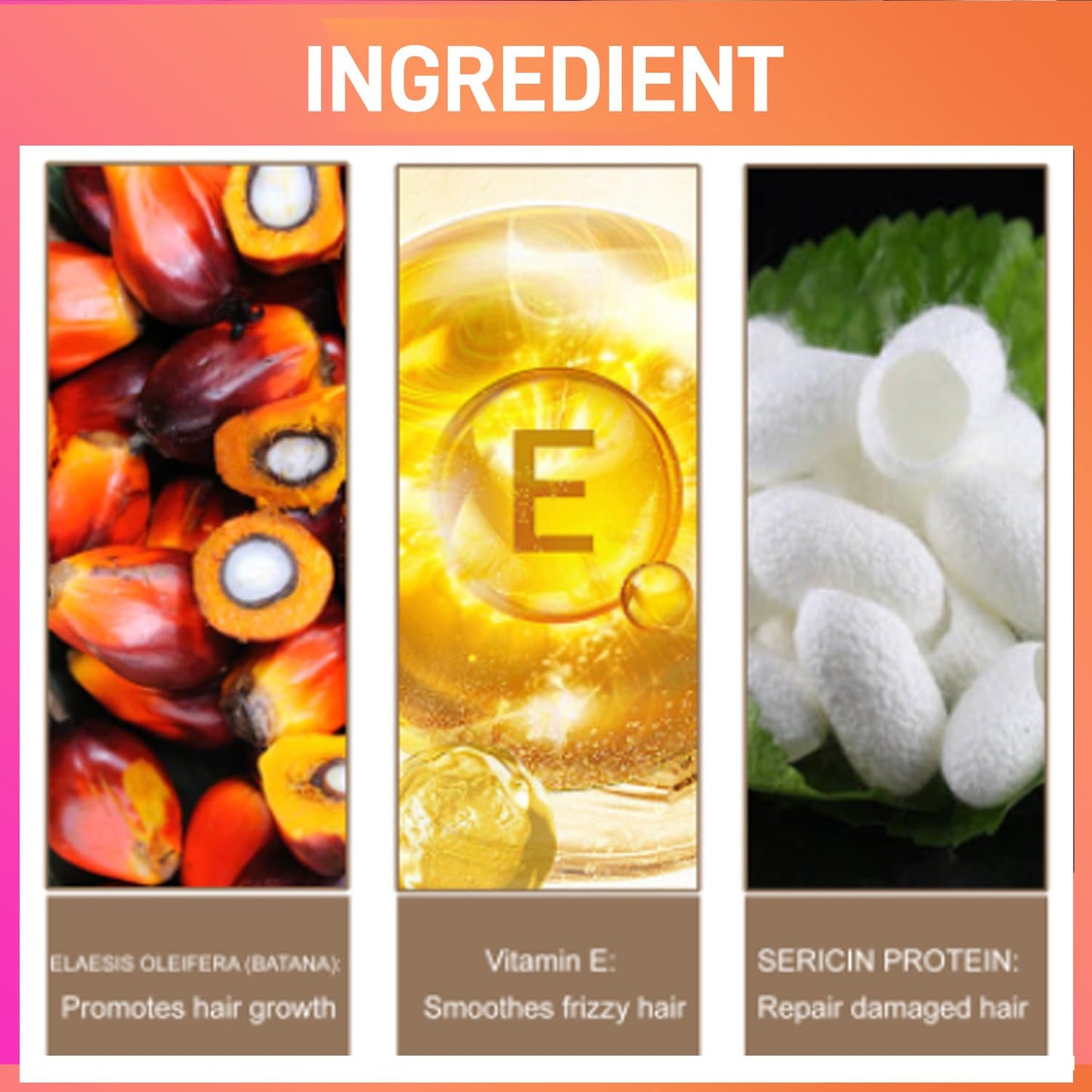 Chenkxin Raw Batana Oil for Hair Growth, Natural Batana Oil Organic Cold Press, Hair Oil for Men & Women 120ML