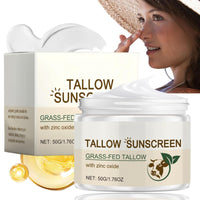 SingHao Beef Tallow Sunscreen SPF 50,Beef Tallow Balm for Skin,Sun Crea/m Face Moisturiser,Be/ef Tall/ow Skin Care,Tall/ow Balm Instant Sun Protection,SP/F 50 Face Moisturiser,Be/ef Tall/ow Cre/am Face Cream
