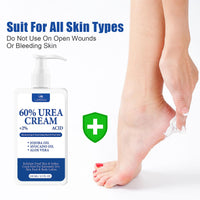 ChicNana 60% Urea Cream,Urea Foot Cream,Foot Cream for Cracked Heels and Dry Skin Athletes Foot Cream Cracked Heel Repair Cream Cracked Heel Repair Cream for Feet and Hand 150g