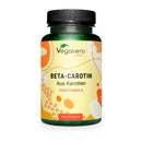 Beta Carotene Vegavero® | 180 Capsules | Tan Accelerator | 100% Natural Source of Vitamin A | NO Additives, Lab-Tested | Vegan