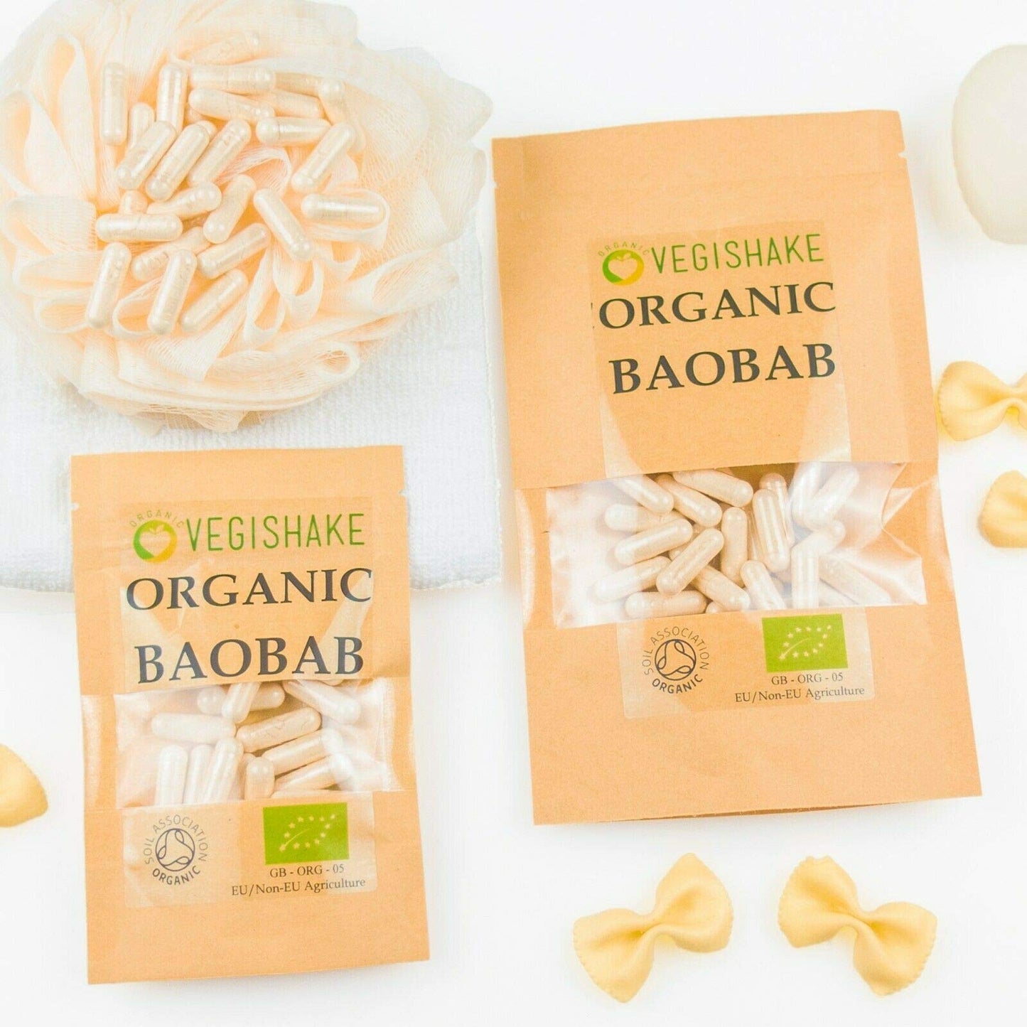 Organic Baobab HPMC Capsule 800mg Supplements Vitamin C Digestion Stomach Health Vegan Halal Kosher (90 Capsules)