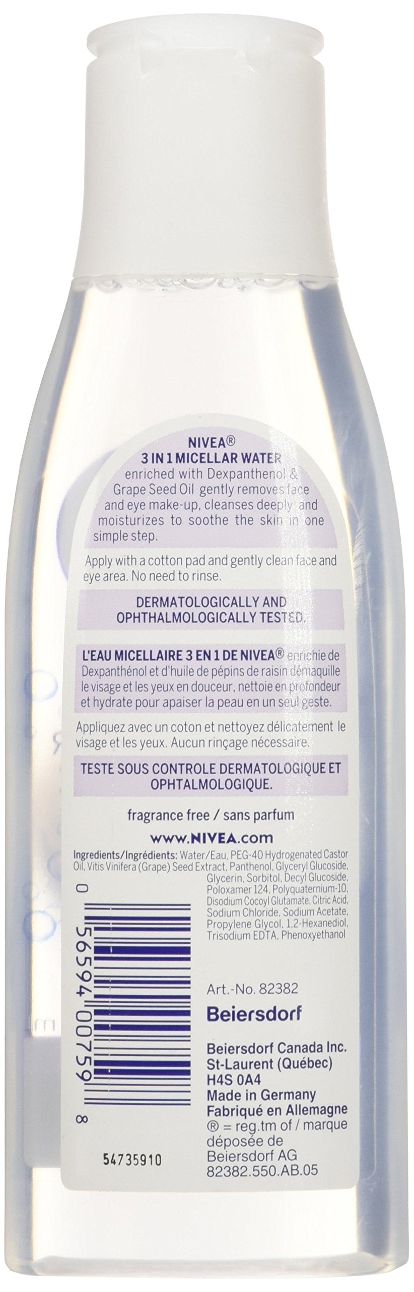 Nivea Daily Essentials Sensitive 3 in 1 Micellar Cleansing Water (200ml)