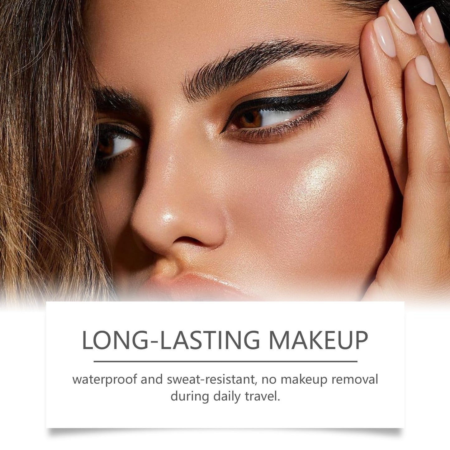 QinZiEn Eyeliner Stamp,Double-Tip Rotatable Winged Eyeliner Stamp,Waterproof Eyeliner,Non Smudge Eyeli/ner,Eyeli/ner Tool for Beginner,Eye Make-Up,Eyel/iner Stencil,Quick Dry Eye/liner Pen,Black Eye/liner