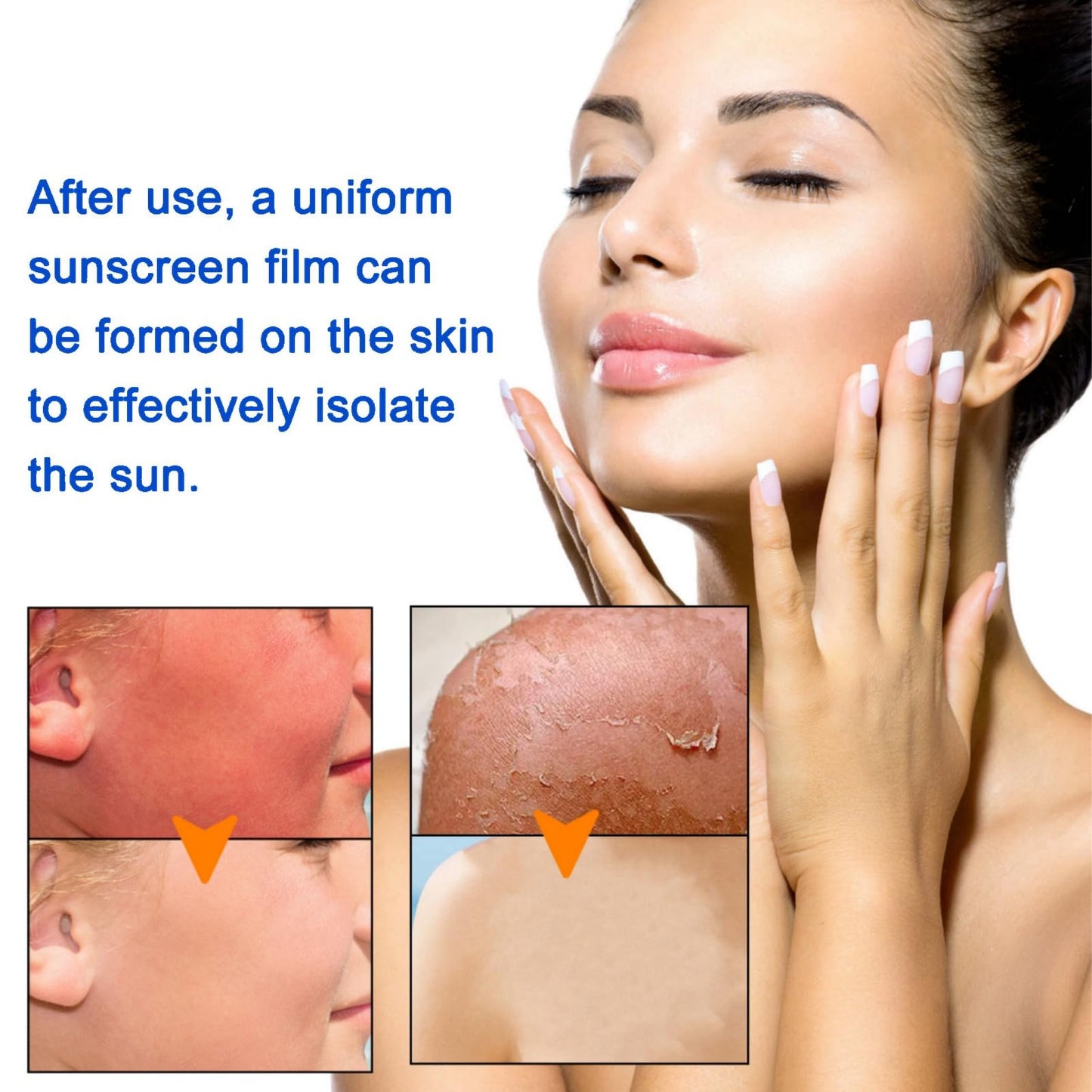 Sun Protection Light and Breathable Sunscreen Cream,Daily UV Defense Sunscreen,Sunscreen Spf 50 for Face,Face Sunscreen Moisturizer, Best Sunscreen for Face,Sun Protection Breathable Sunscreen Cream