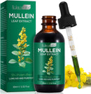 Mullein Drops for Lungs - Mullein Leaf Extract with Chlorophyll for Lung and Respiratory Support, Mullein Herbal Supplements, 2.02 fl oz (60ml)