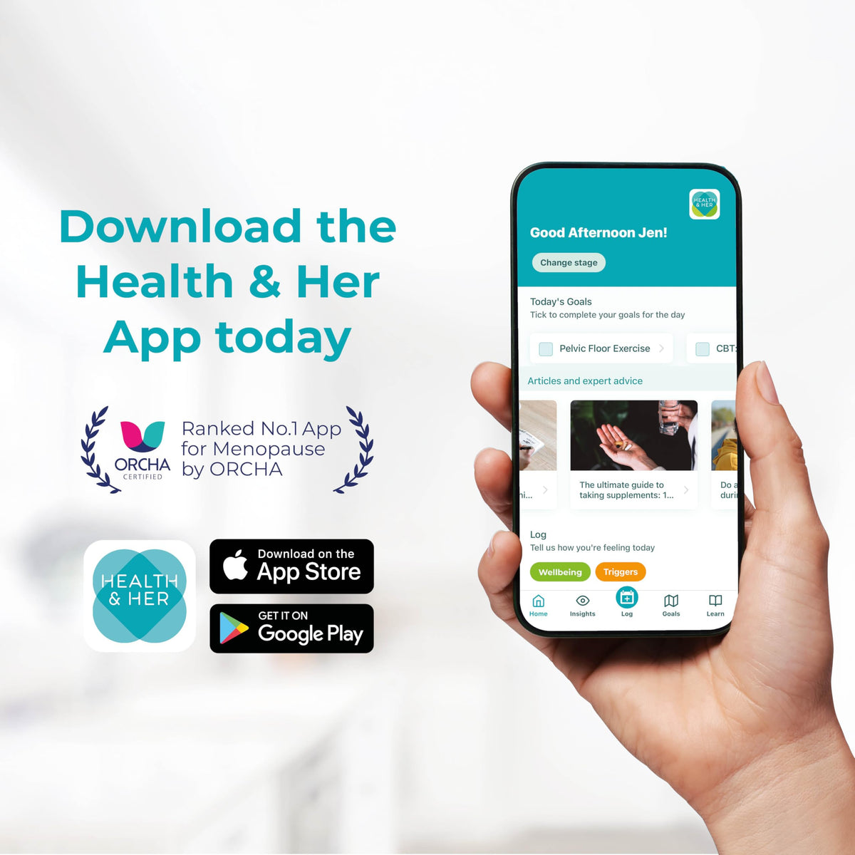 Health and Her Health & Her Multivitamin for Women 55+ & Postmenopausal, 30 Day Supply