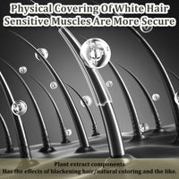 Safe & Convenient Hair Dye Comb - 2 in 1 Instant Black Hair Colour Stick with Comb - 2PCS Waterproof & Sweat-Proof Hair Dye Comb - Portable Hair Concealer, Grey Hair Cover Up for Women & Men