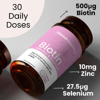 Your Good Health Co. Your Good Health Co – Biotin | Vegan | Biotin with Zinc & Selenium | Healthy Hair, Skin & Nails | Tablet | 30 Day Supply