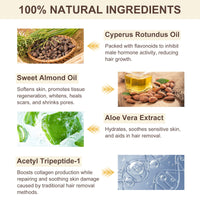 Frovetani Cyperus Rotundus Oil, Natural Cyprus Oil, Reduces Unwanted Body Hair, Smooth Skin & Hair Removal, Reducing Body Hair Growth, Moisturizing & Soothing for All Skin Types, 2.02 oz (2)