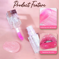 YUYUE-YY Colour Changing Lip Oil, Magic Colour Changing Lip Oil, Plumping Lip Gloss, Glitter Lip Gloss, Hydrating Glitter Shine Liquid Lipstick Moisturizing Lip Care Lip Gloss for Teenage Girls (3#Black Pearl)