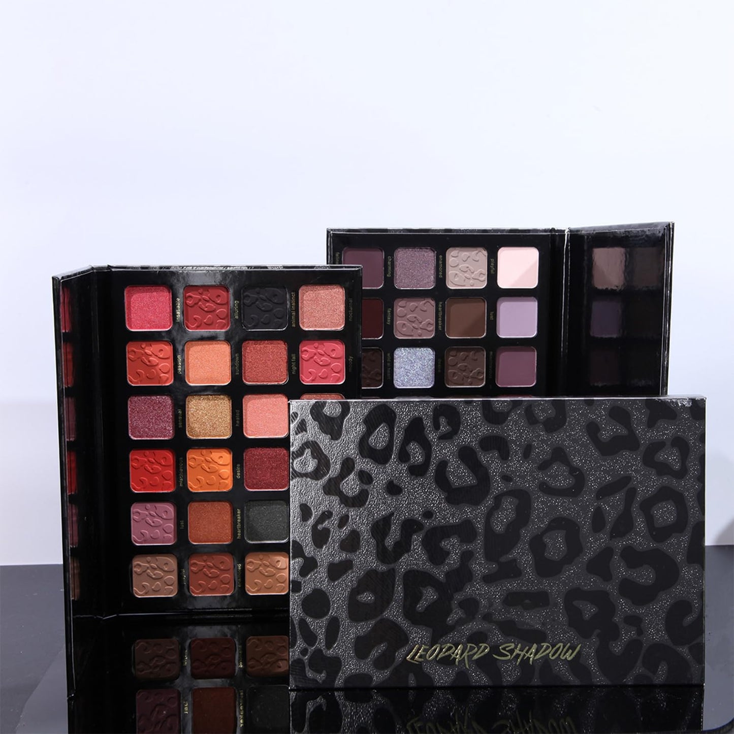 Generic 24 Color Leopard Print Eyeshadow Palette - Matte and Shimmer Shades Easy Blending Eyeshadow, Natural, Nude, Brown, and Smokey Makeup for Women Bold Party Look