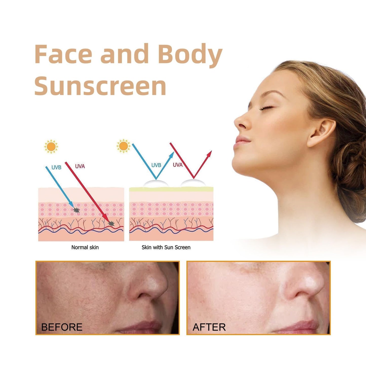 Xunzhi Tallow Sunscreen SPF50,Non Nano Zinc Oxide Sunscreen Balm,Face and Body S/unscreen,Tallow Face Sun Cream,SPF50 Suncream,F/ace Moisturiser,T/allow Sunblock,F/ace Sun Cream,Moisturising Suncream,85g