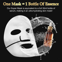 ITSDAWN 6 Pack Advanced Snail Mucin Serum Glass Glow Face Masks, Collagen Face Mask, Hydrating Overnight Hydrogel Mask for All Skin Types