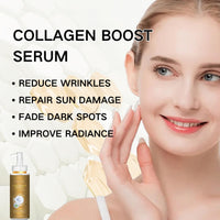 Collagen Boost Anti-Aging Serum, Wrinkle Fillers That Work Hydrating Serum, Dark Spot Correcting Glow Serum,Collagen Boost Serum For Face,Anti Aging & Wrinkle For Youthful Large-capacity 100 ML