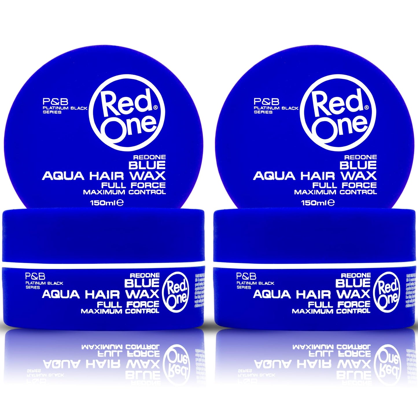 Redone RedOne Hair Styling Wax Blue 2x 150 ml |Strong Hold l | Hair Gel Wax | Ultra Hold | Men & Women Hair Wax | Bubblegum Scent | Maximum Control