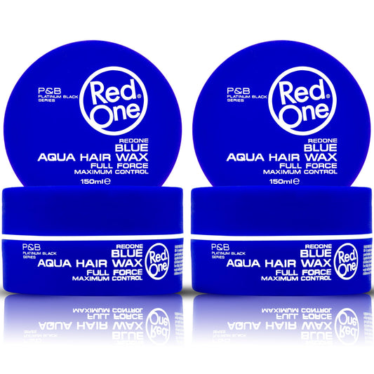 Redone RedOne Hair Styling Wax Blue 2x 150 ml |Strong Hold l | Hair Gel Wax | Ultra Hold | Men & Women Hair Wax | Bubblegum Scent | Maximum Control