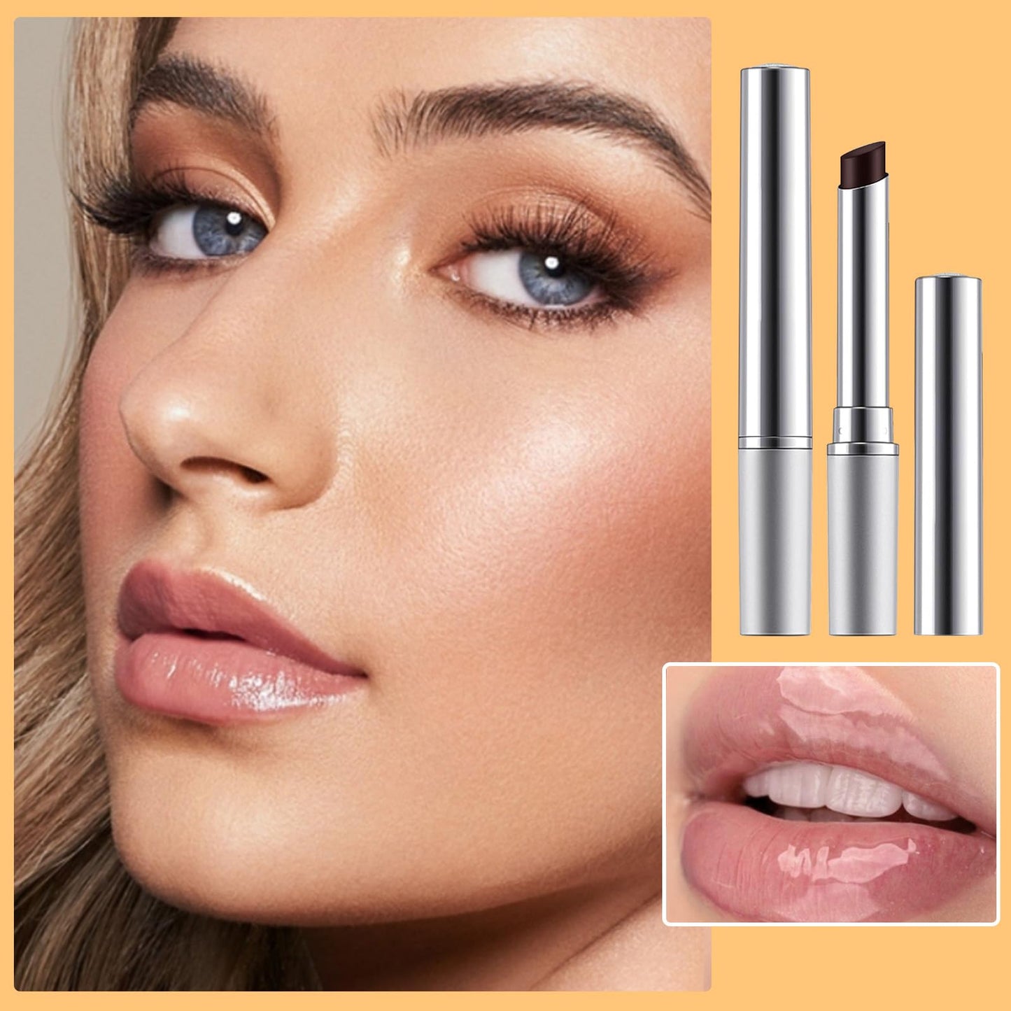 DOOCECIY Black Honey Lipstick, Hydrating Moisturizing Tinted Lip Balm For Dry Lips