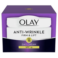 Olay SPF15 Anti-Wrinkle Firm and Lift Anti Ageing Moisturiser Day Cream, 50 ml